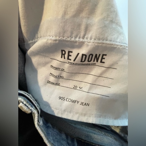 RE/DONE Jeans Women’s Size 29 Originals 90s Comfy Jean in Sunfaded Destroy - Picture 13 of 14